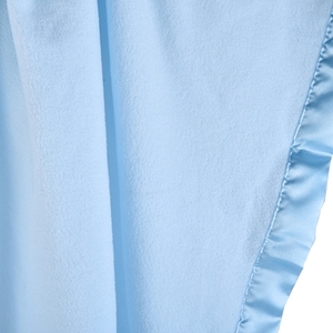 Mantas de poliéster de punto supersuaves y lavables, forro Polar liso de satén, para bebés - Product Image 4