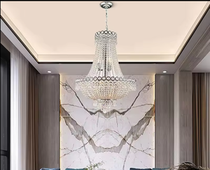 Zeal Lighting Custom Hotel Villa Candelabros Luces colgantes Techo Colgante Candelabro de cristal moderno - Product Image 5