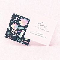 Carte postale de remerciement avec impression de logo de marque personnalisée de haute qualité, impression recto verso en couleur, carte de visite pour petite entreprise