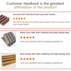 Auuan moderno geometrico WPC impermeabile rivestimento della parete di legno alternativo sfondo decorativo lambrins TV - Product Image 5