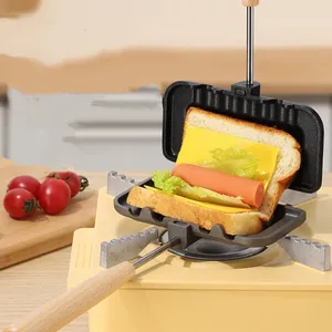 Panino per la colazione <span class=keywords><strong>padella</strong></span> antiaderente Flip Grill Pan per la colazione frittelle frittelle frittelle frittate Toast utensili da cucina - Product Image 1