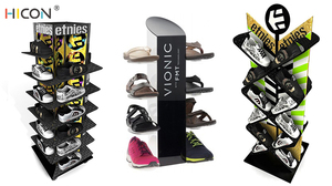 Cửa Hàng Giày Giá Treo Tường Bằng Gỗ Có Thể Điều Chỉnh Giá Trưng Bày Hộp Giày Dép Dép Xỏ Ngón Giày Dép Đế Có Bánh Xe - Product Image 6