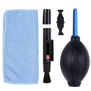 Kit de limpeza de lentes de câmera, kit de limpeza profissional portátil de lentes de câmera, preço de fábrica, 2019