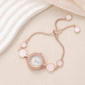 <span class=keywords><strong>Montre</strong></span> pour <span class=keywords><strong>femme</strong></span> Fenyi, style décontracté tendance, <span class=keywords><strong>bracelet</strong></span> <span class=keywords><strong>fin</strong></span> en forme de coquille avec cordon de serrage réglable et diamants - Product Image 6