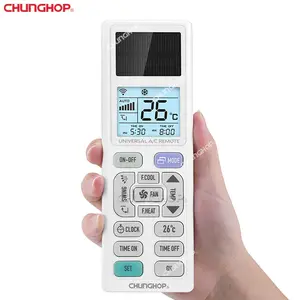 Upgraded EK-3399ES Eco-Friendly Solar Remote Air Conditioning Remote Control USB Rechargeable A/c Controller