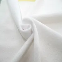 Venda direta da fábrica ultra fina impermeável 100% poliéster tecido terry para capa do colchão