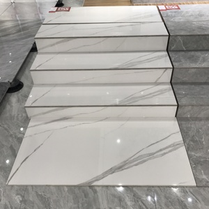 Piastrelle per Scale e Gradini in <span class=keywords><strong>Design</strong></span> <span class=keywords><strong>Marmo</strong></span> Bicolore 470*1200mm per Interni in <span class=keywords><strong>Marmo</strong></span> - Product Image 1