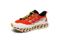 Zapatillas Deportivas para Hombre con Malla Impresa en 3D, Cordones, Entresuela de TPU, Diseño Hueco, Transpirables, Ligeras, con Amortiguación, para Caminar