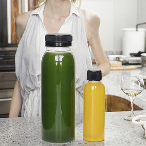 <span class=keywords><strong>Cosmo</strong></span> 60ml 250ml Bouteille de boisson en plastique PET transparente 2oz Bouteille de vin de fruits scellée à usage industriel pour l'emballage de l'eau - Product Image 5