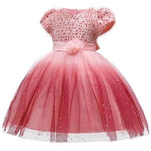 Ventes en gros de robes de princesse étoilées pour enfants, robes de soirée à paillettes, robes de fantaisie pour filles - Product Image 5