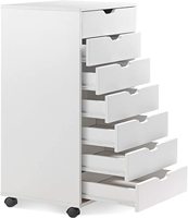 Commode de rangement à tiroirs, grand meuble de rangement pour coiffeuse, roulettes de s.7