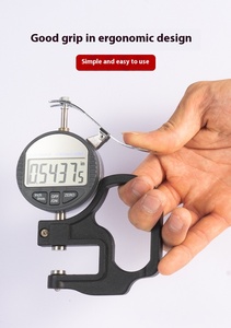 कागज/फिल्म/चमड़े/तार एब्स/सिरेमिक सामग्री के लिए डिजिटल मोटाई गेज 0-12.7 मिमी 0.01 मिमी सटीकता - Product Image 4