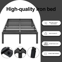 Fabricant de meubles chinois, vente en gros de cadres de lit en métal de grande taille, de haute qualité, durables et écologiques, pour la maison, la chambre à coucher, l'hôtel, l'école