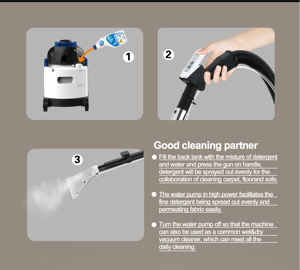 <span class=keywords><strong>Proclean</strong></span> bonne qualité fabricant haute température vapeur tache tapis tissu machine de nettoyage aspirateur - Product Image 2