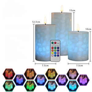 Nước Cube cứu trợ điều khiển từ xa LED Bullet-shaped Nến Sáp điện tử cho đề nghị và lễ kỷ niệm đám cưới đề nghị ánh sáng - Product Image 2