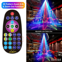 Lumière laser couleur pleine spectre pour animation, projecteur laser RGB 3W, application optionnelle, lumière laser de scène à refroidissement par air pour discothèque, spectacle événementiel