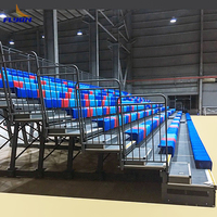 Gran oferta de asientos telescópicos, Banco de asientos de estadio fijo retráctil, graderías de telescopio para asientos de estadio