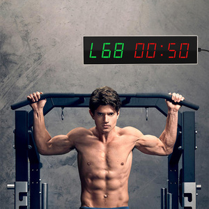 Handheld <strong>Gym</strong> <strong>Timer</strong> Digital Wall <strong>Clock</strong> Led Display Screen Multiple Fitness Modes 5 Adjustable Buttons 12/24 Hour Electronics - Product Image 6