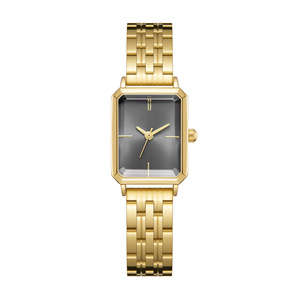 Thời gian không gian hành lang mùa thu Sản phẩm mới Retro cao cấp nhỏ vàng thạch anh đồng hồ ánh sáng sang trọng thích hợp thời trang cổ kính hợp kim - Product Image 3