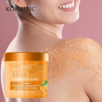 KORMESIC OEM High Quality Organic Fruit Extract Candy Deep Cleansing Moisturizing Exfoliating Soft and Smooth Sugar Body Scrub