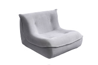 Canapé-lit inclinable en forme de dumpling, design moderne en velours pour chambre/salon, appartement, usage individuel, idéal pour l'étude
