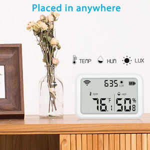 Tuya Wifi Zigbee Temperature Humidity <b>Sensor</b> Lux <b>Light</b> Detector Indoor Hygrometer Thermometer Illuminance Lux <b>Light</b> - Product Image 3