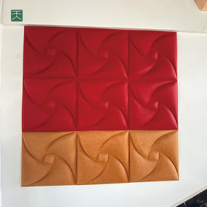 Tiange Ecológico 100% Fibra de poliéster Ignífugo 3D Fieltro Paneles insonorizados para exteriores Sala de estar <span class=keywords><strong>exterior</strong></span> Insonorización - Product Image 6