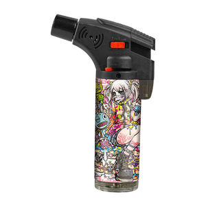 Briquet Torche Inclinée Jet Flame Vintage Rechargeable, Logo Personnalisé Créatif, Prix de Gros - Product Image 4