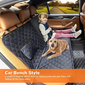 Pequeño viaje impermeable con bolsa de almacenamiento de gran tamaño <span class=keywords><strong>para</strong></span> mascotas coche cojín asiento trasero <span class=keywords><strong>hamaca</strong></span> perro coche estera asiento cubierta perro colchón - Product Image 3