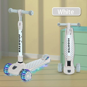 La trottinette pour enfants de <span class=keywords><strong>18</strong></span> <span class=keywords><strong>mois</strong></span> la plus vendue de 2026 - la trottinette 3-en-1 pour enfants de 14 ans avec trois roues en PU en promotion à prix réduit - Product Image 5