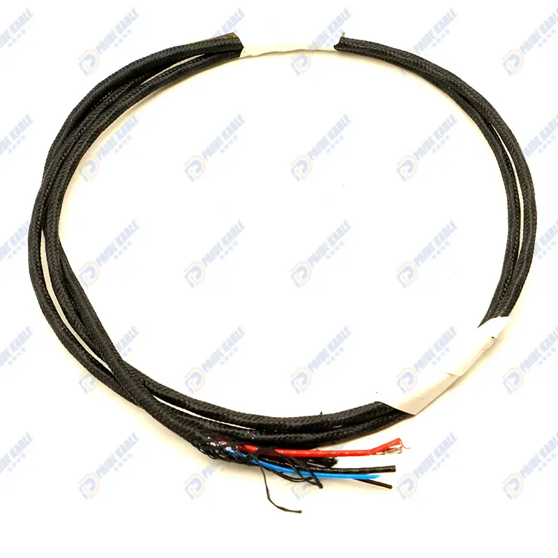 High durability single optical fiber and 2 core Power tethered Drone power cable