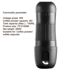 Wholesale <b>Portable</b> Mini Travel Capsule <b>Coffee</b> Machine Automatic Multi-function Handheld <b>Maker</b> for Home Car - Product Image 2