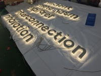 Lettres en acier inoxydable 3D personnalisées rétroéclairées, étanches IP65 pour extérieur, logo publicitaire, enseigne lumineuse pour devanture de magasin, bureau commercial