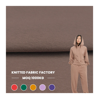 Vente directe d'usine, tissu en maille, polyester, coton, tissu en polaire sherpa à 3 fils pour vêtements