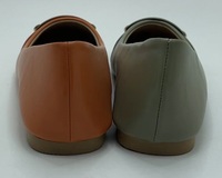 Ballerines pas chères pour femmes, chaussures d'été et d'automne/printemps, dessus en tissu de coton, semelle intermédiaire en PU, fermeture à bouton, confortables, légères et souples