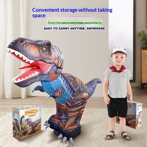 Modèle de dinosaure RC en tissu gonflable, simulation de Tyrannosaurus Rex, jouet électrique télécommandé, éducatif pour l'extérieur - Product Image 2