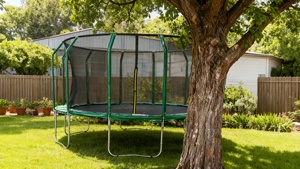 Dễ dàng thiết lập ngoài trời <span class=keywords><strong>Trampoline</strong></span> unisex mềm bọt thép Polypropylene PE an toàn <span class=keywords><strong>Net</strong></span> an toàn bền 1-năm bảo hành tùy chỉnh màu sắc - Product Image 4