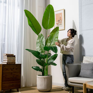 Palmiers de voyage artificiels de haute qualité grandes feuilles verdure <span class=keywords><strong>en</strong></span> <span class=keywords><strong>pot</strong></span> plantes d'intérieur maison jardin plantes décoratives - Product Image 3