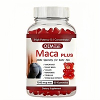 Gummies Black Maca Plus pour des fesses volumineuses et des courbes extrêmes – Racine de Maca Noire pour améliorer la vitalité chez les hommes et les femmes – Booster fessier