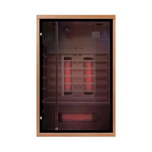 Meilleurs prix pour les salles de sauna - Sauna infrarouge à vapeur sèche pour 3 personnes avec thérapie par lumière rouge - Product Image 5
