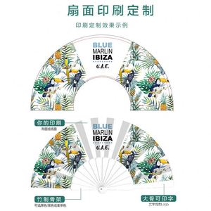 Custom Bohemian Fashion Women's Folding Fan <b>Printing</b> Sunflowers/Landscape/<b>Seascape</b>/Abstract Patterns 23cm-for Business Holiday - Product Image 5