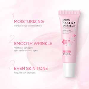 Crema Contorno de Ojos Antiarrugas Sakura, Reduce Líneas de Expresión, Anti-Ojeras, Elimina la Hinchazón, Reafirmante, Antienvejecimiento - Product Image 6