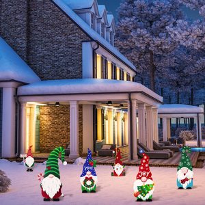 Lot de 6 Décorations de Jardin en Métal pour Halloween et Noël : Gnomes et Grappes de Vigne pour Décoration de Jardin et de Cour - Product Image 5