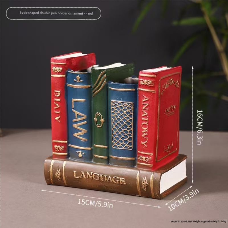 ที่ใส่ปากกาคู่สีแดง