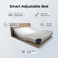 Matelas de relaxation intelligent moderne et durable avec massage, alarme de réveil, fonctionnement silencieux, hypoallergénique, respirant, pour hôpital et villa