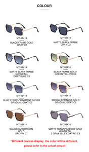 Occhiali da <span class=keywords><strong>Sole</strong></span> Partagas all'Ingrosso, Alla Moda, di Design, con Logo Personalizzato, Montatura Quadrata in Metallo, Cerniera a Molla, Protezione UV400 per Uomo - Product Image 5