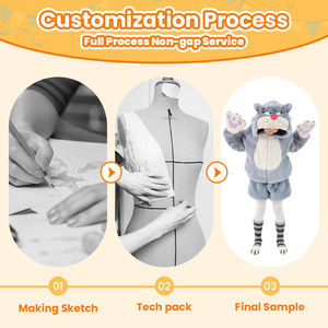 Sweat-shirt à capuche unisexe en polyester avec pattes pour enfants, costume de carnaval Toy Story, idéal pour les fêtes cosplay - Product Image 2