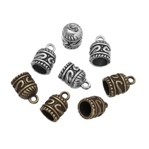 Zinc Alloy <b>Weight</b> Cap Antique Silver Plated <b>Small</b> DIY Jewelry Findings Bracelet Pendant Accessory - Product Image 5
