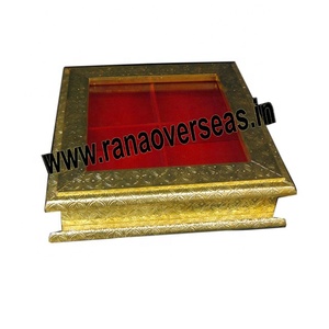 Diwali-caja de dulces con cuatro compartimentos para fiesta, boda, Forma cuadrada - Product Image 1