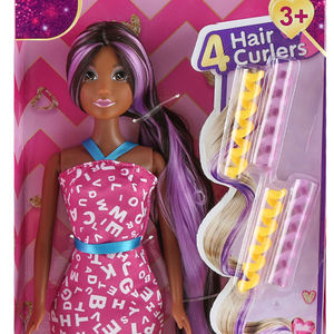 Großhandel 11,5 Zoll Mode Afro amerikaner Puppen Kunststoff Langes Haar Kewpie mit stilvollem Outfit - Product Image 4